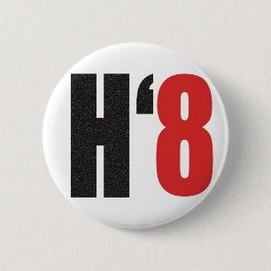 Macaron Rond 5 Cm H8TE - Votez non sur l'appui vertical 8