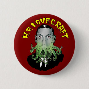 Macaron Rond 5 Cm H.P. Lovecraft Button