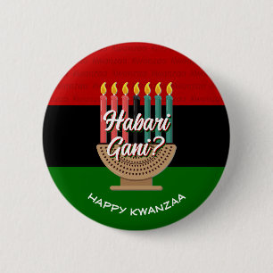 Macaron Rond 5 Cm HABARI GANI Kwanzaa