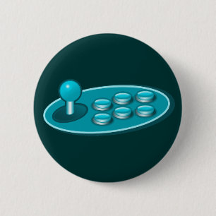 Macaron Rond 5 Cm Hadouken Gamer