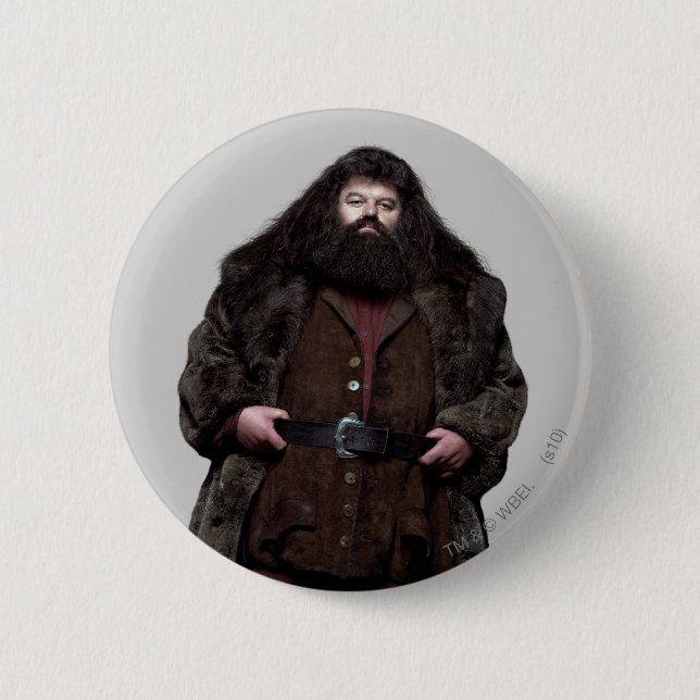 Macaron Rond 5 Cm Hagrid et Chien (Devant)