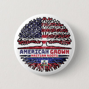 Macaron Rond 5 Cm Haïti Haïti États-Unis Amérique États-Unis Arbre