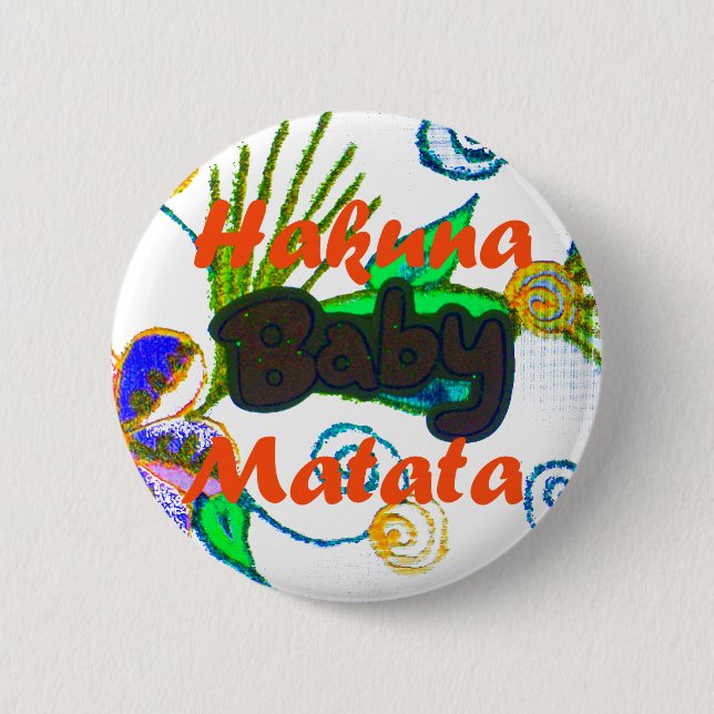 Macaron Rond 5 Cm Hakuna Matata Baby.png (Devant)