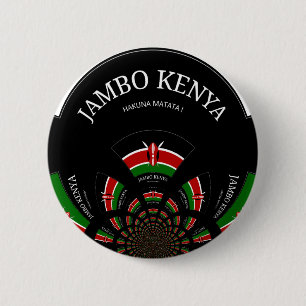 Macaron Rond 5 Cm Hakuna Matata Jambo Kenya