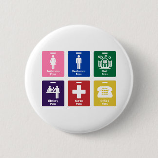 Macaron Rond 5 Cm Hall Passes for the Elementary Classroom