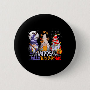 Macaron Rond 5 Cm Hallothanksmas Gnomes Halloween Thanksgiving Chris