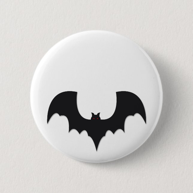 Macaron Rond 5 Cm Halloween bat (Devant)