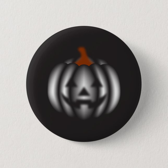 Macaron Rond 5 Cm Halloween black pumpkin  (Devant)
