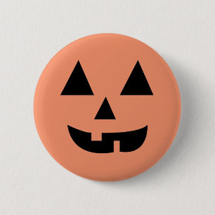 Macaron Rond 5 Cm Halloween citrouille