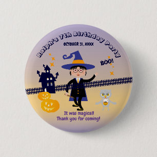 Macaron Rond 5 Cm Halloween Costume garçon Assistant Anniversaire Fê