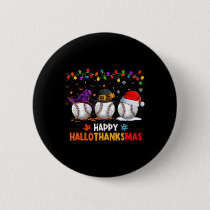 Macaron Rond 5 Cm Halloween de baseball Thanksgiving Noël Hallotha
