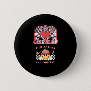 Macaron Rond 5 Cm Halloween des mains drôle - Grabby Ghoul
