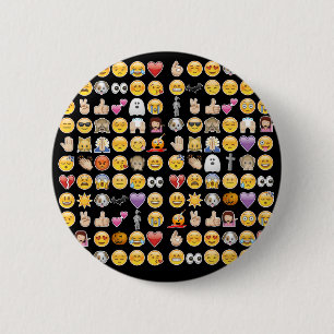 Macaron Rond 5 Cm halloween emoji