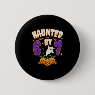 Macaron Rond 5 Cm Halloween Ensorcelé 67 Numéro 67 Six Sept Mème Drô