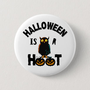 Macaron Rond 5 Cm Halloween est une saison de Hoot