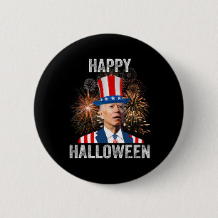 Macaron Rond 5 Cm Halloween Funny Happy