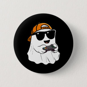 Macaron Rond 5 Cm Halloween Garçons Enfants Ghost Gamer Costume d'ho
