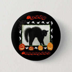 Macaron Rond 5 Cm Halloween heureux