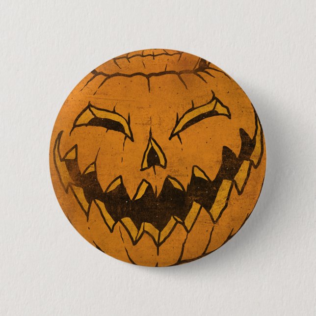 Macaron Rond 5 Cm Halloween heureux (Devant)
