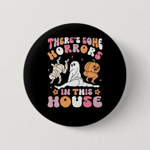 Macaron Rond 5 Cm Halloween Il y a des horreurs dans cette maison fa