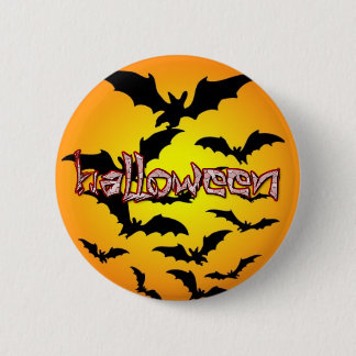 Macaron Rond 5 Cm Halloween manie la batte le bouton