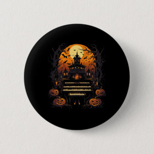 Macaron Rond 5 Cm Halloween Organ Player Costume musique