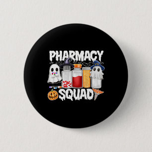 Macaron Rond 5 Cm Halloween Pharmacie Squad pilules Chemises Pharmac