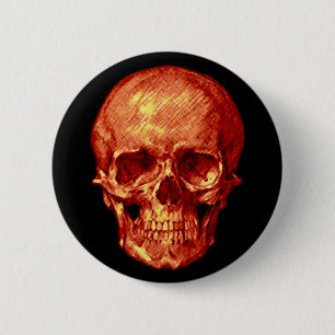 Macaron Rond 5 Cm Halloween Skull