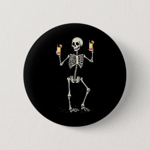 Macaron Rond 5 Cm Halloween Squelette Boire Tequila Sunrise Tail