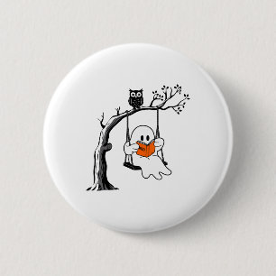 Macaron Rond 5 Cm Halloween Swing Lecture Costume Vintage Femme