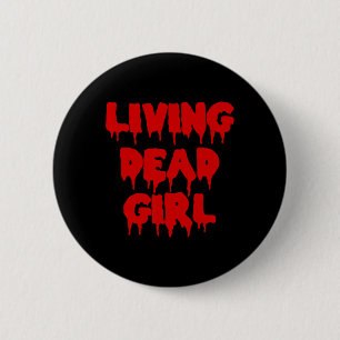 Macaron Rond 5 Cm Halloween Zombie sang couler Vidéo Zombie Vivre mo