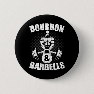 Macaron Rond 5 Cm Haltères Bourbon Fitness Bodybuilding Musculation