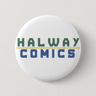 Macaron Rond 5 Cm Halway Comics or