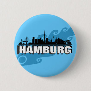 Macaron Rond 5 Cm Hambourg Button / Feker / Pin
