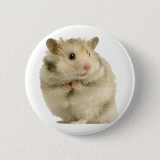 Macaron Rond 5 Cm Hamster (Devant)