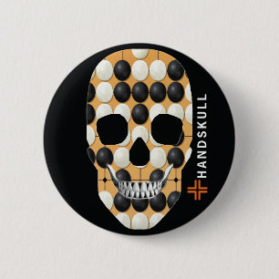 Macaron Rond 5 Cm HANDSKULL Baduk, Happy skull, drapeau Baduk