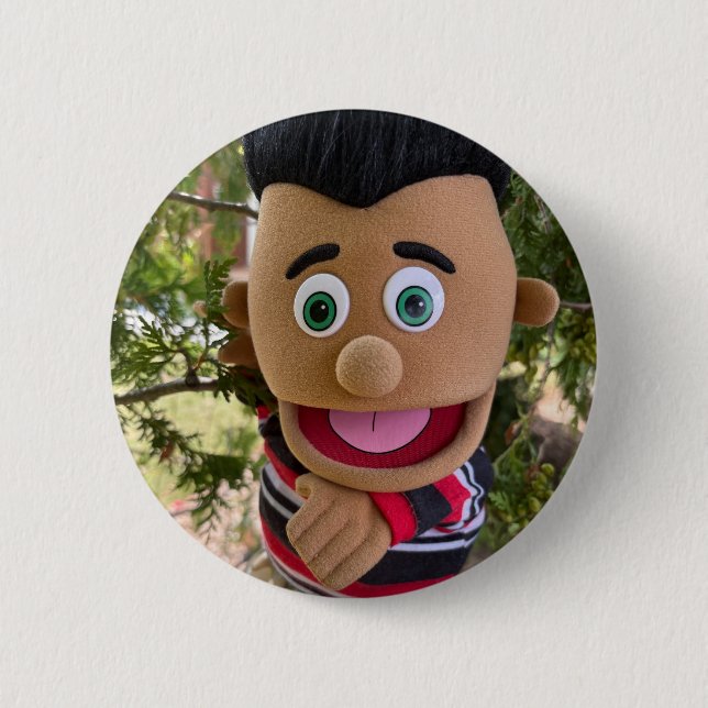 Macaron Rond 5 Cm Hangin' with José button (Devant)