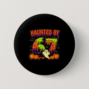 Macaron Rond 5 Cm Hanté par 67 drôle Six Sept Drip Fantôme Spooky Ha