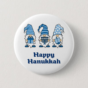 Macaron Rond 5 Cm Hanukkah Gnomes Trio