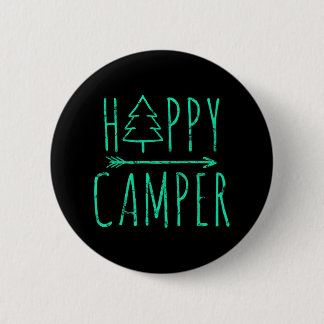 Macaron Rond 5 Cm Happy Camper Camping