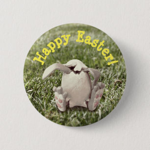 Macaron Rond 5 Cm Happy Easter! Button