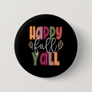 Macaron Rond 5 Cm Happy Fall Yall Pumkin Thanksgiving Halloween Cut