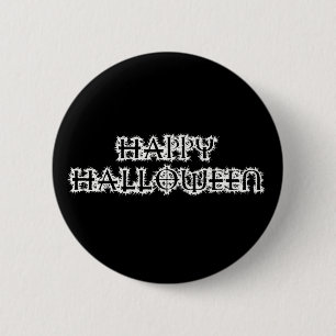 Macaron Rond 5 Cm Happy Halloween