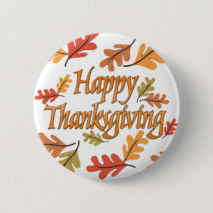 Macaron Rond 5 Cm Happy Thanksgiving