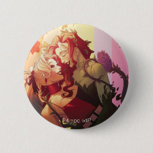 Macaron Rond 5 Cm Harley Quinn & Poison Ivy Pride Couverture comique