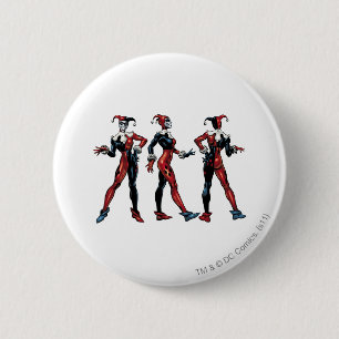 Macaron Rond 5 Cm Harley Quinn - Tous les côtés
