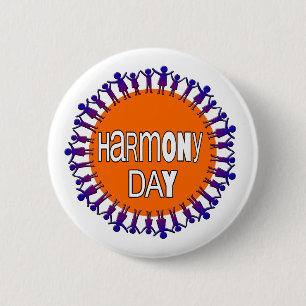 Macaron Rond 5 Cm Harmony day, Australie