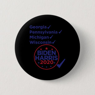 Macaron Rond 5 Cm Harris 2020 Joe Biden Kamala Harris Démocrate Vict