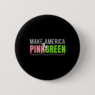 Macaron Rond 5 Cm Harris 2024 Rendre L'Amérique Rose Et Vert Kamala