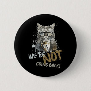 Macaron Rond 5 Cm Harris Childless Chat Lady Nous ne reviendrons pas